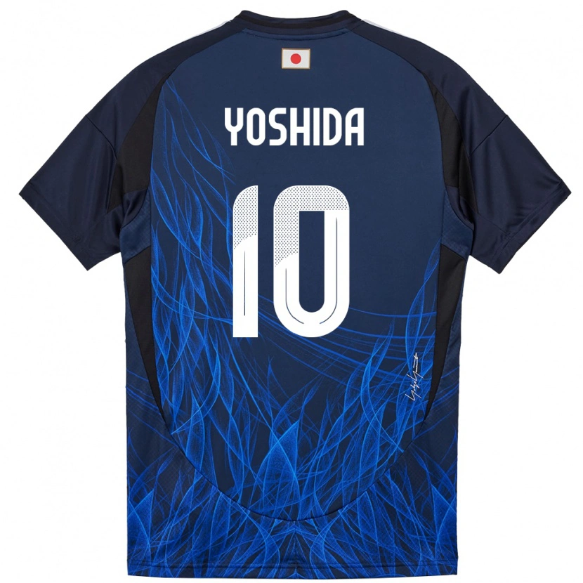 Danxen Niño Camiseta Japón Minato Yoshida #10 Azul Oscuro 1ª Equipación 24-26 La Camisa México