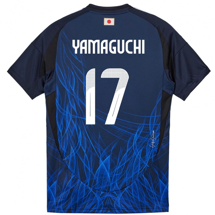 Danxen Niño Camiseta Japón Taiyo Yamaguchi #17 Azul Oscuro 1ª Equipación 24-26 La Camisa México