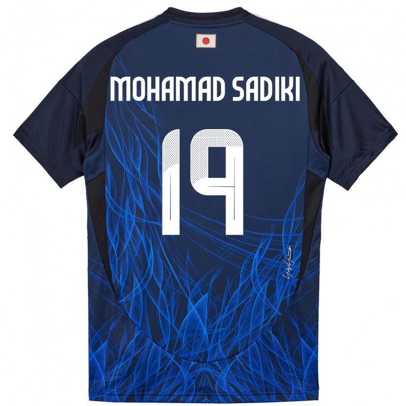 Danxen Niño Camiseta Japón Mohamad Sadiki Wade #19 Azul Oscuro 1ª Equipación 24-26 La Camisa México