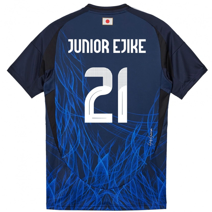 Danxen Niño Camiseta Japón Ibuki Vincent Junior Ejike #21 Azul Oscuro 1ª Equipación 24-26 La Camisa México