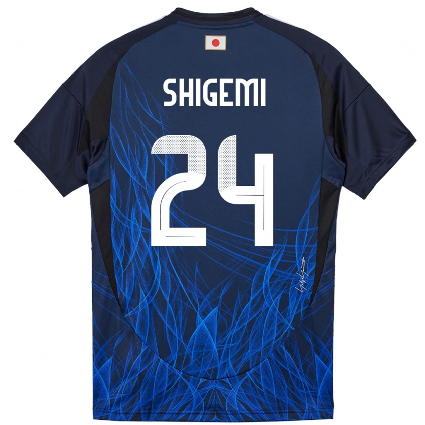 Danxen Niño Camiseta Japón Masato Shigemi #24 Azul Oscuro 1ª Equipación 24-26 La Camisa México