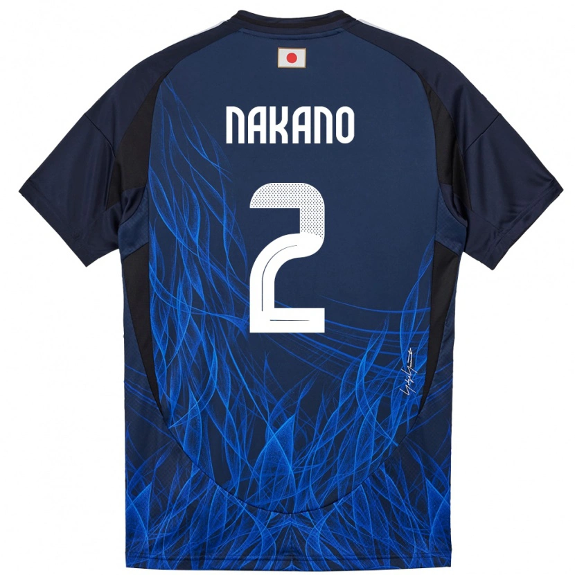 Danxen Niño Camiseta Japón Shinya Nakano #2 Azul Oscuro 1ª Equipación 24-26 La Camisa México