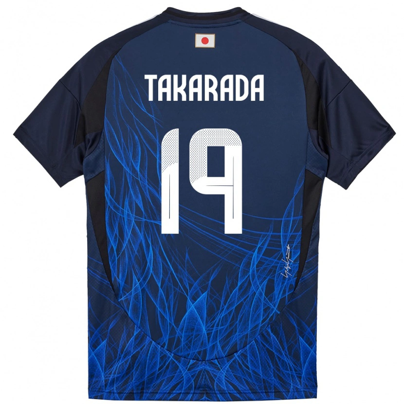 Danxen Niño Camiseta Japón Saori Takarada #19 Azul Oscuro 1ª Equipación 24-26 La Camisa México