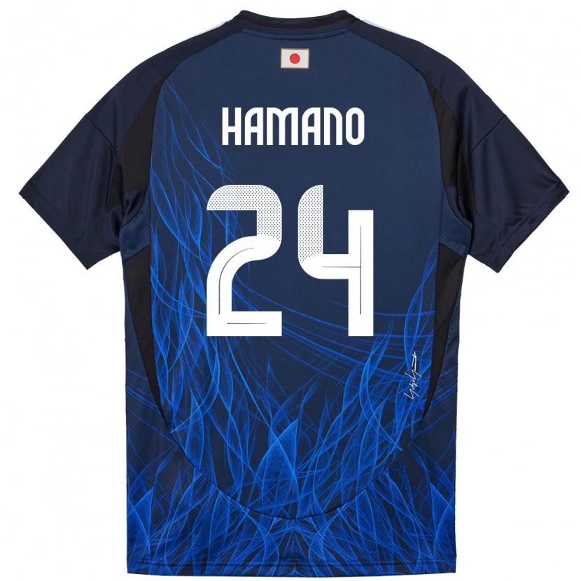 Danxen Niño Camiseta Japón Maika Hamano #24 Azul Oscuro 1ª Equipación 24-26 La Camisa México