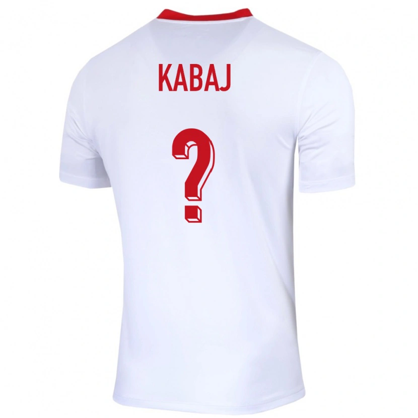 Danxen Niño Camiseta Polonia Lukasz Kabaj #0 Blanco 1ª Equipación 24-26 La Camisa México