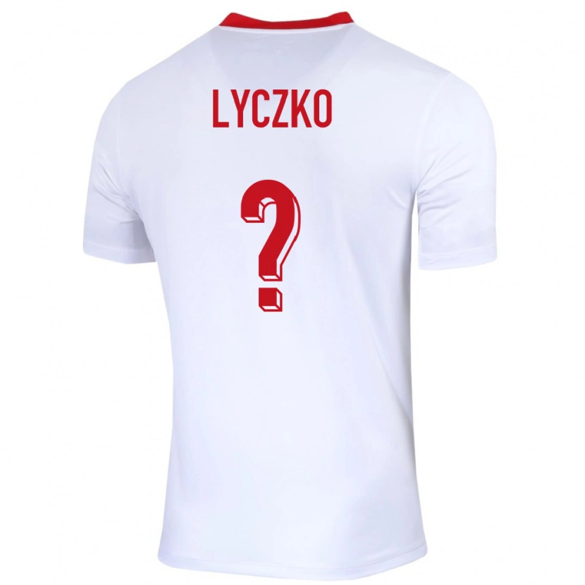 Danxen Niño Camiseta Polonia Szymon Lyczko #0 Blanco 1ª Equipación 24-26 La Camisa México
