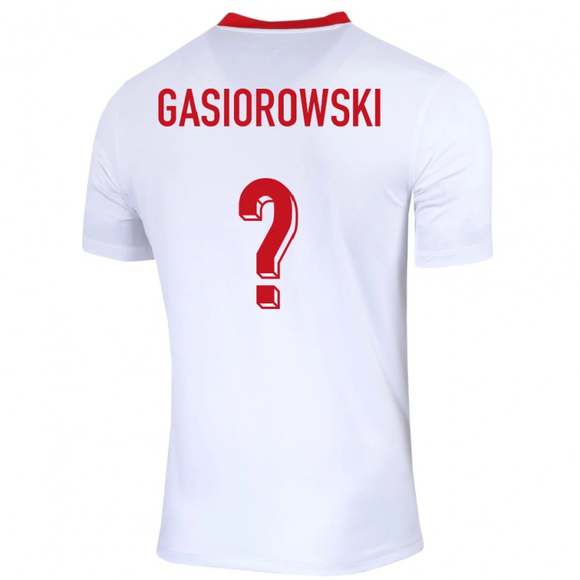 Danxen Niño Camiseta Polonia Marko Gasiorowski #0 Blanco 1ª Equipación 24-26 La Camisa México