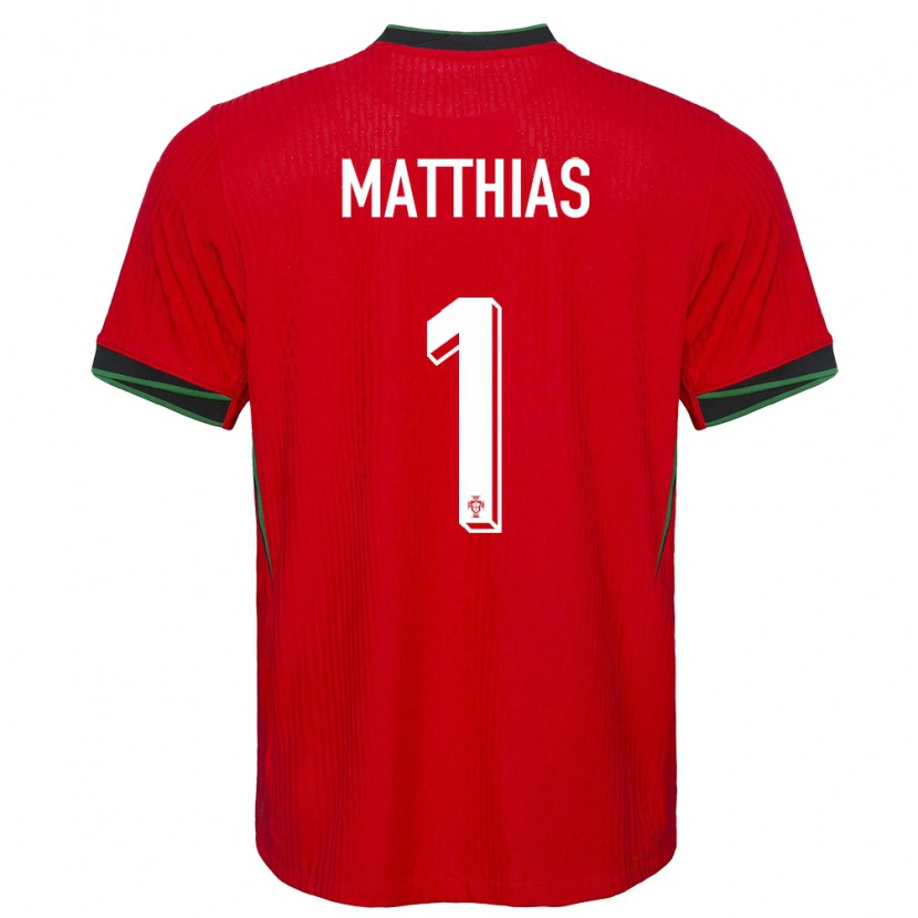 Danxen Niño Camiseta Portugal Matthias Da Silva #1 Rojo 1ª Equipación 24-26 La Camisa México