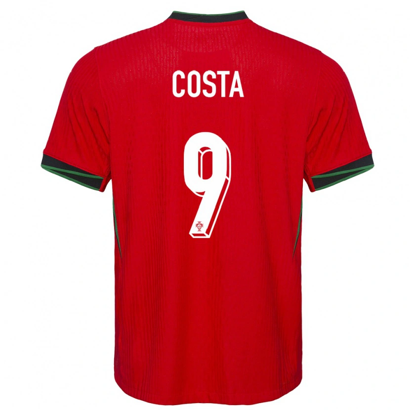 Danxen Niño Camiseta Portugal Manuel Costa #9 Rojo 1ª Equipación 24-26 La Camisa México
