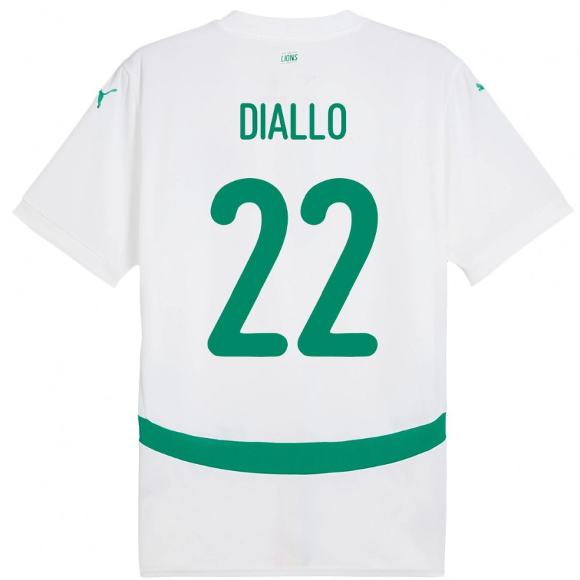 Danxen Niño Camiseta Senegal Abdou Diallo #22 Blanco 1ª Equipación 24-26 La Camisa México