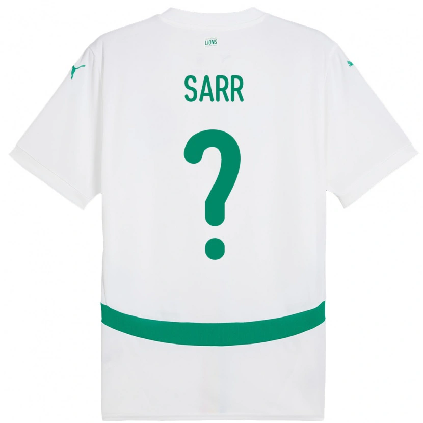 Danxen Niño Camiseta Senegal Assane Sarr #0 Blanco 1ª Equipación 24-26 La Camisa México