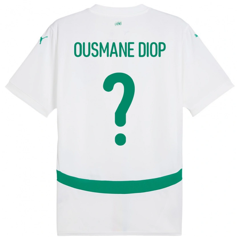 Danxen Niño Camiseta Senegal Tafsir Ousmane Diop #0 Blanco 1ª Equipación 24-26 La Camisa México
