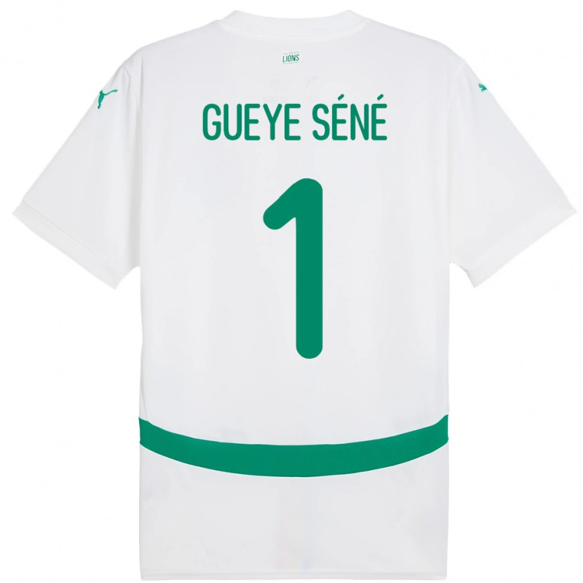 Danxen Niño Camiseta Senegal Thiaba Gueye Sene #1 Blanco 1ª Equipación 24-26 La Camisa México