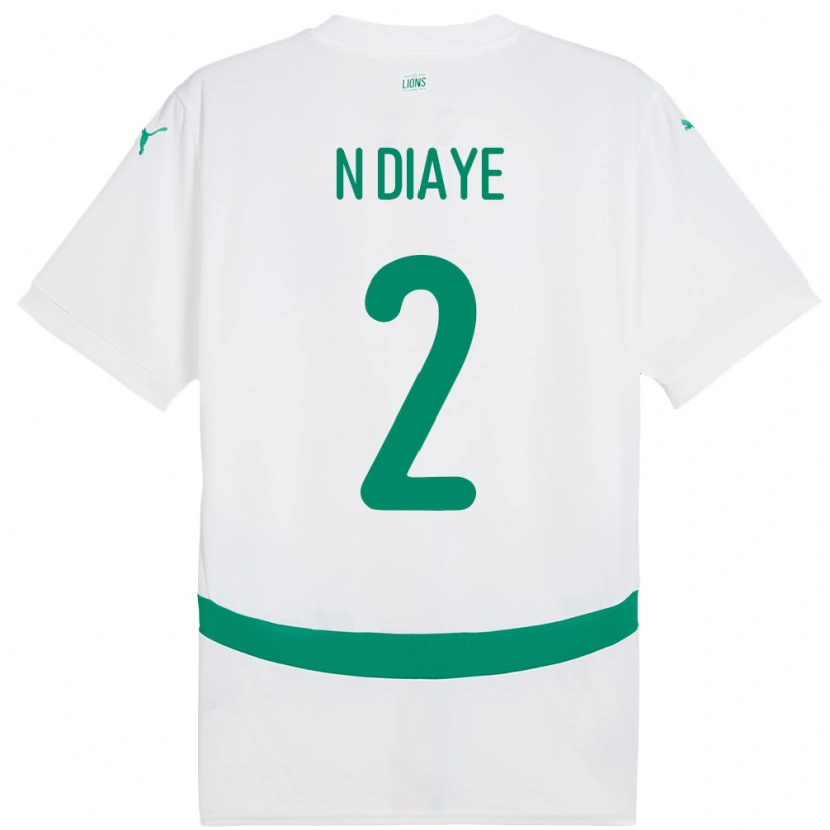 Danxen Niño Camiseta Senegal Moussa N Diaye #2 Blanco 1ª Equipación 24-26 La Camisa México