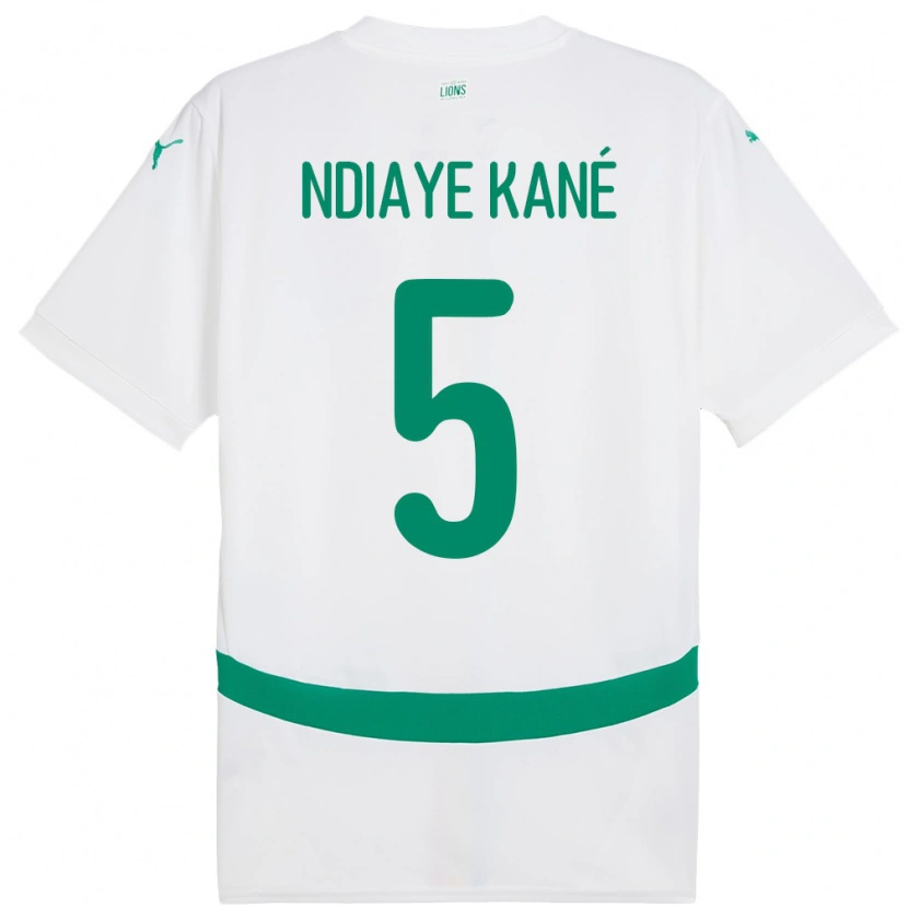 Danxen Niño Camiseta Senegal Ndeye Ndiaye Kane #5 Blanco 1ª Equipación 24-26 La Camisa México