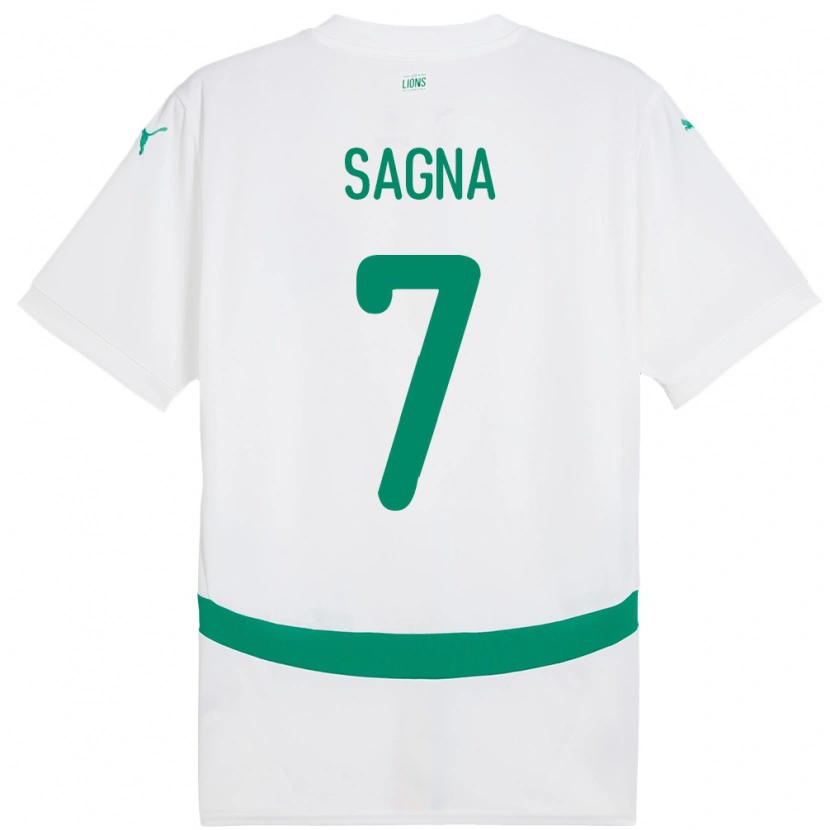 Danxen Niño Camiseta Senegal Amadou Sagna #7 Blanco 1ª Equipación 24-26 La Camisa México
