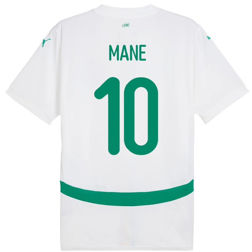 Danxen Niño Camiseta Senegal Sadio Mane #10 Blanco 1ª Equipación 24-26 La Camisa México