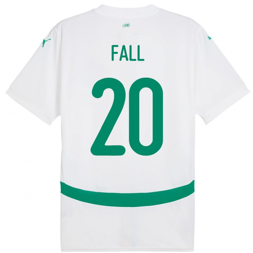 Danxen Niño Camiseta Senegal Korka Fall #20 Blanco 1ª Equipación 24-26 La Camisa México