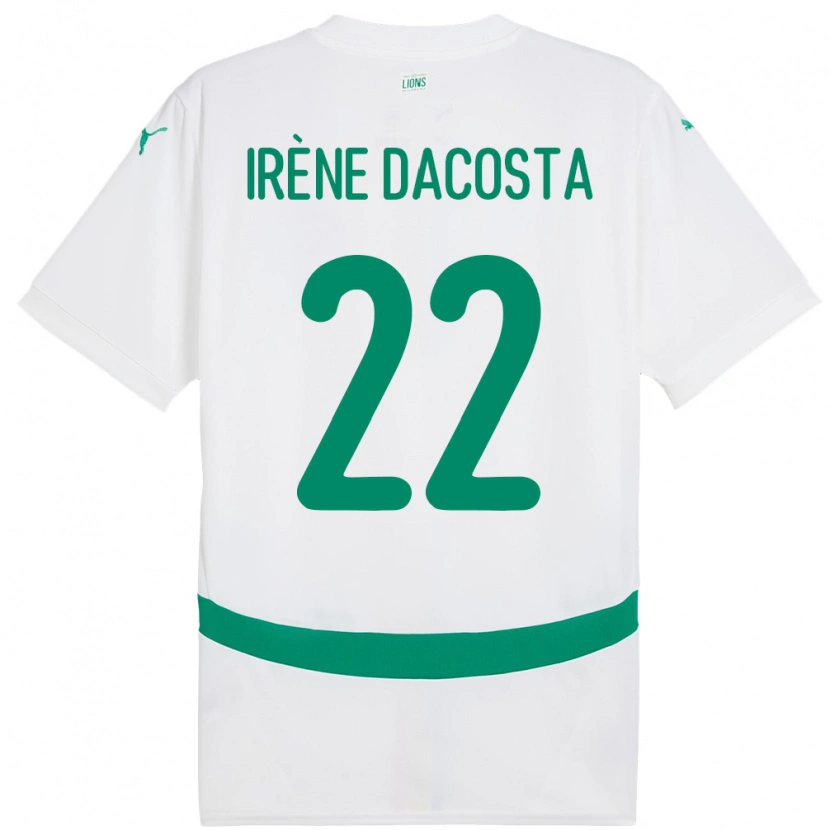 Danxen Niño Camiseta Senegal Gladys Irene Dacosta #22 Blanco 1ª Equipación 24-26 La Camisa México