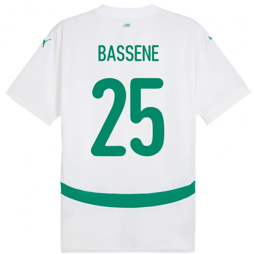 Danxen Niño Camiseta Senegal Pascaline Bassene #25 Blanco 1ª Equipación 24-26 La Camisa México