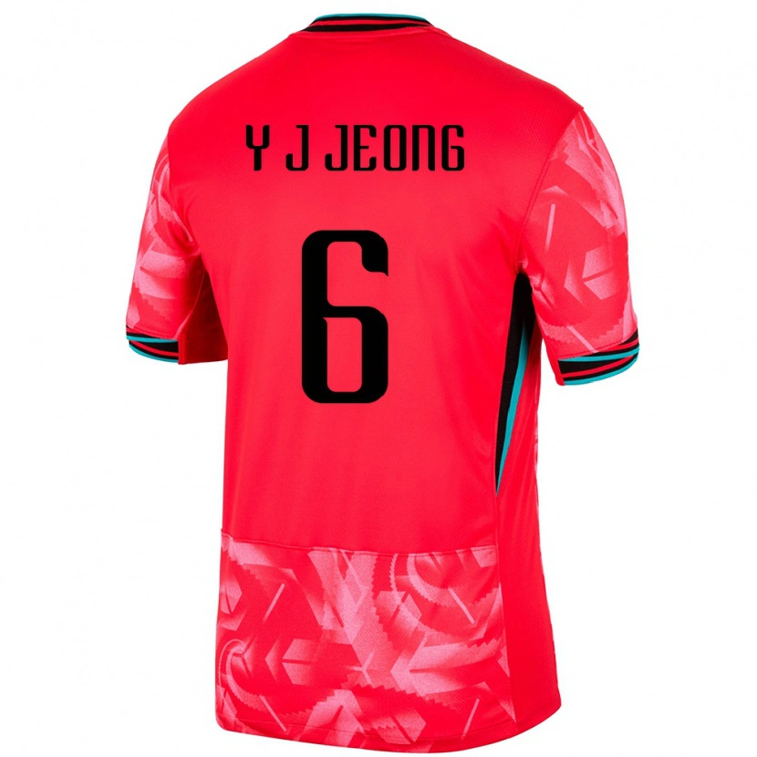 Danxen Niño Camiseta Corea Del Sur Jeong Yu Jin #6 Rojo 1ª Equipación 24-26 La Camisa México