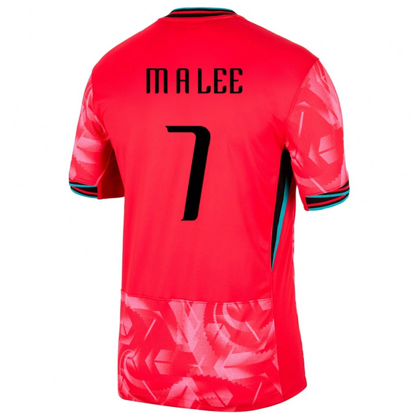 Danxen Niño Camiseta Corea Del Sur Lee Min A #7 Rojo 1ª Equipación 24-26 La Camisa México