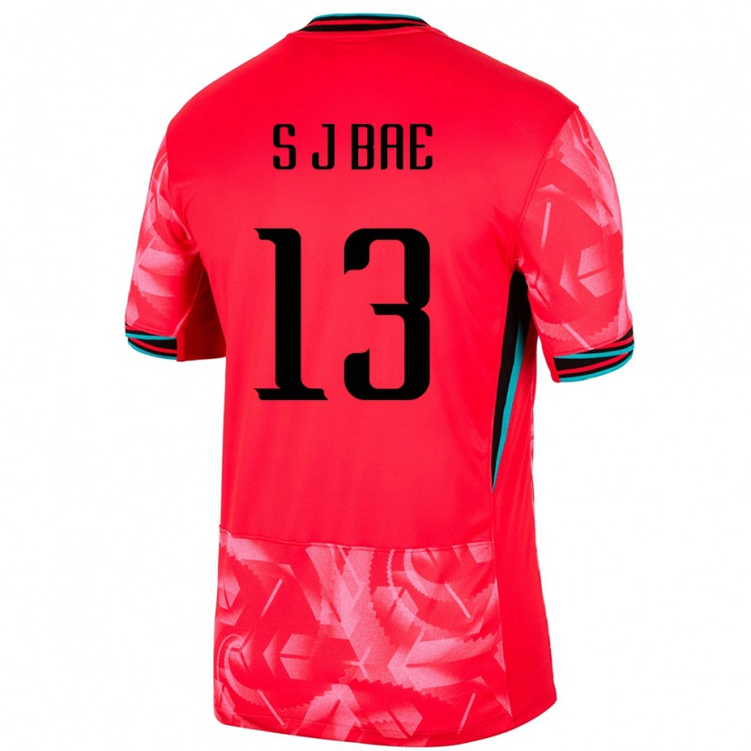 Danxen Niño Camiseta Corea Del Sur Bae Seo Joon #13 Rojo 1ª Equipación 24-26 La Camisa México