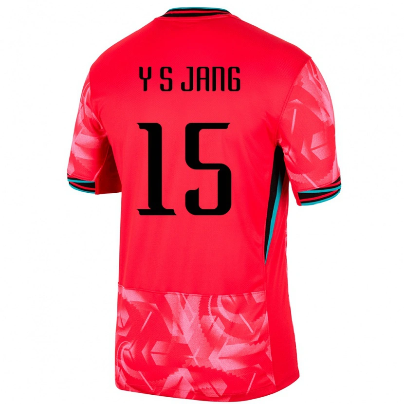 Danxen Niño Camiseta Corea Del Sur Jang Yun Sik #15 Rojo 1ª Equipación 24-26 La Camisa México