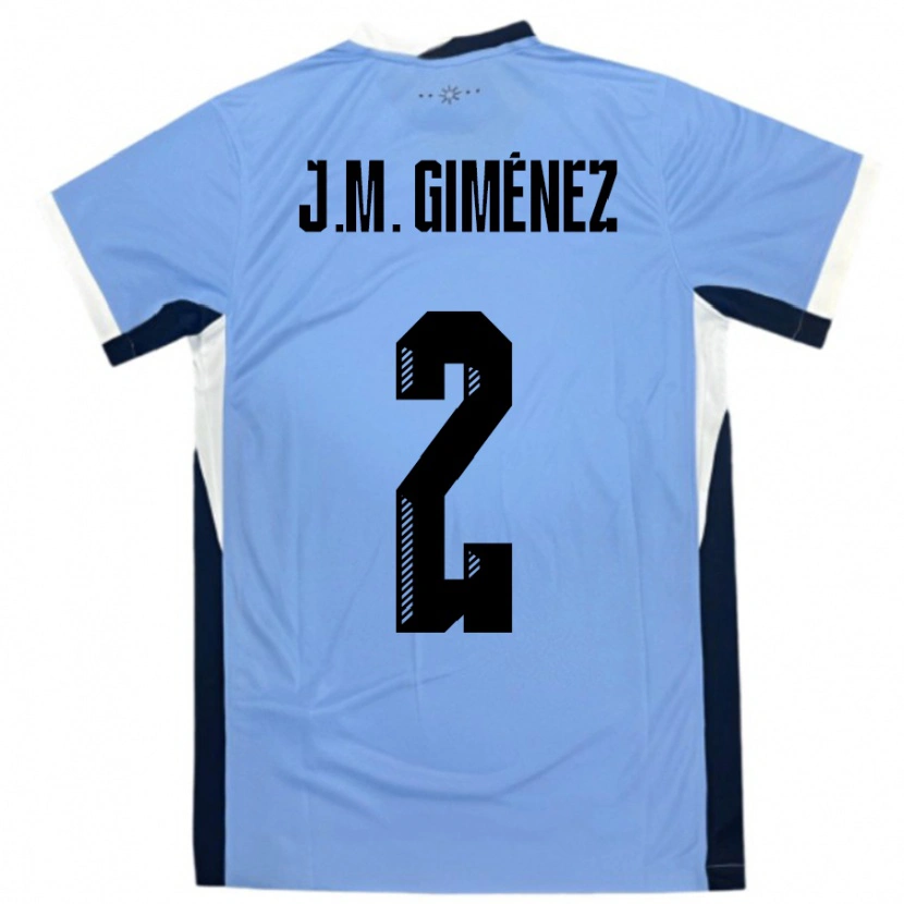 Danxen Niño Camiseta Uruguay José María Giménez #2 Blanco Negro 1ª Equipación 24-26 La Camisa México