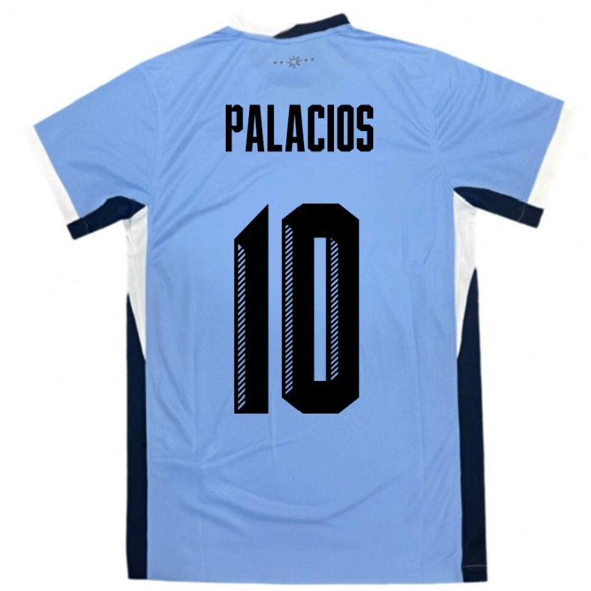 Danxen Niño Camiseta Uruguay Tiago Palacios #10 Blanco Negro 1ª Equipación 24-26 La Camisa México