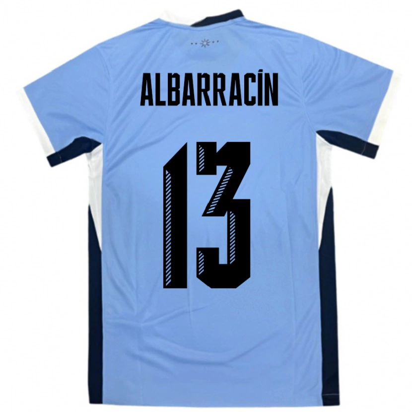 Danxen Niño Camiseta Uruguay Agustín Albarracín #13 Blanco Negro 1ª Equipación 24-26 La Camisa México