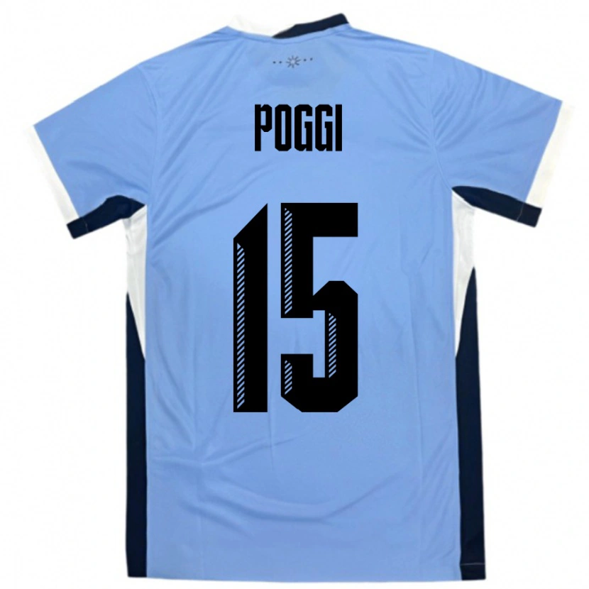 Danxen Niño Camiseta Uruguay Vicente Poggi #15 Blanco Negro 1ª Equipación 24-26 La Camisa México