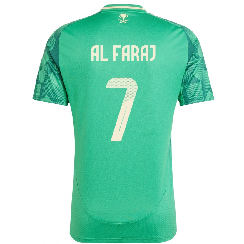 Danxen Niño Camiseta Arabia Saudita Salman Al-Faraj #7 Verde 1ª Equipación 24-26 La Camisa México
