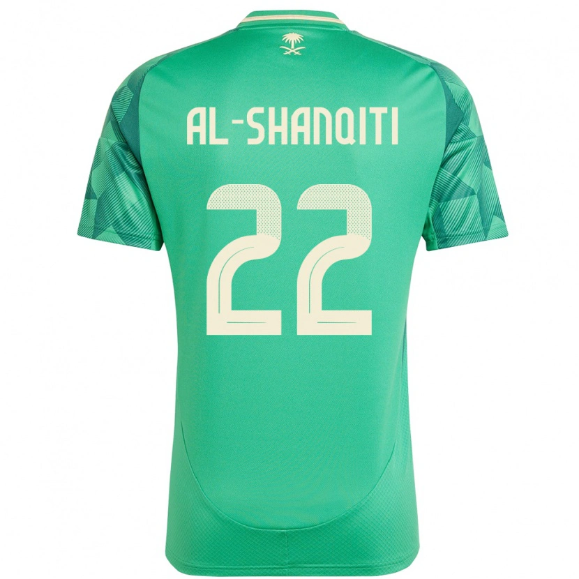 Danxen Niño Camiseta Arabia Saudita Hamed Al-Shanqiti #22 Verde 1ª Equipación 24-26 La Camisa México