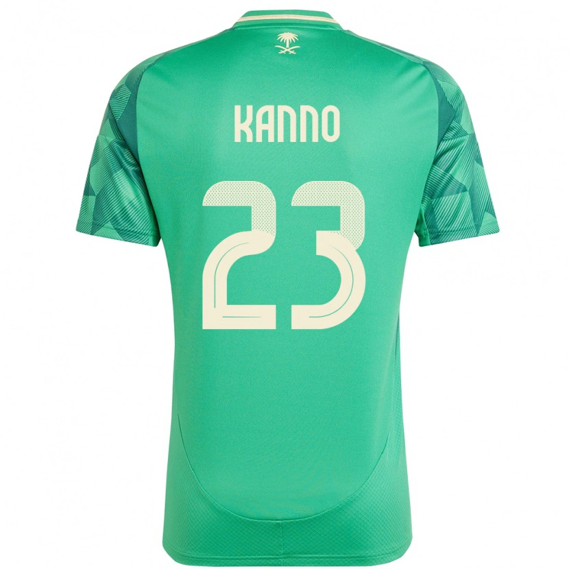 Danxen Niño Camiseta Arabia Saudita Mohamed Kanno #23 Verde 1ª Equipación 24-26 La Camisa México