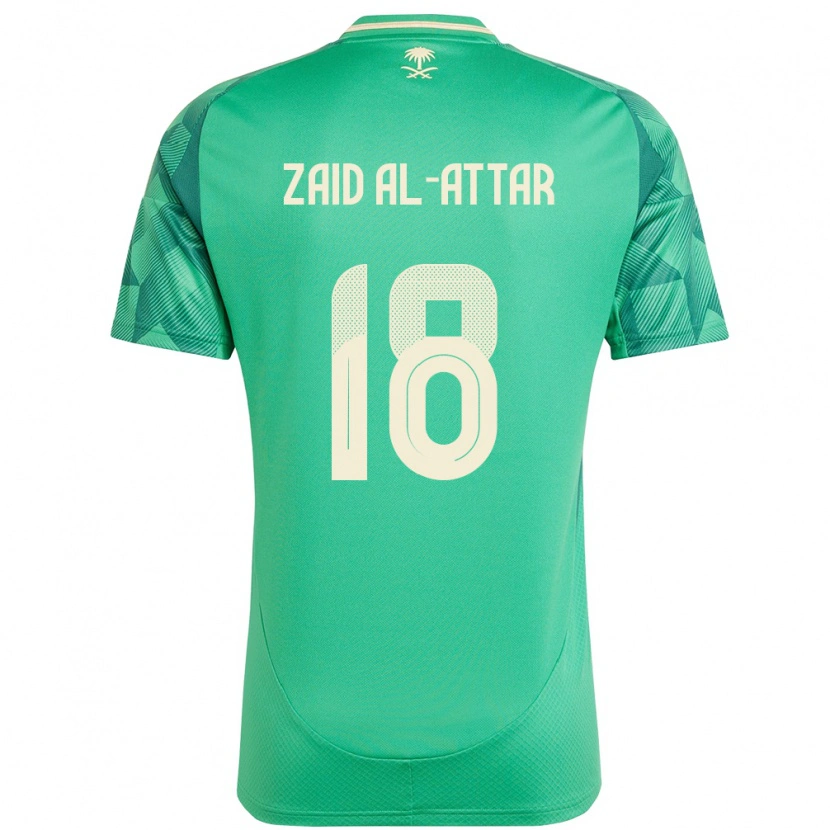 Danxen Niño Camiseta Arabia Saudita Ramez Zaid Al-Attar #18 Verde 1ª Equipación 24-26 La Camisa México