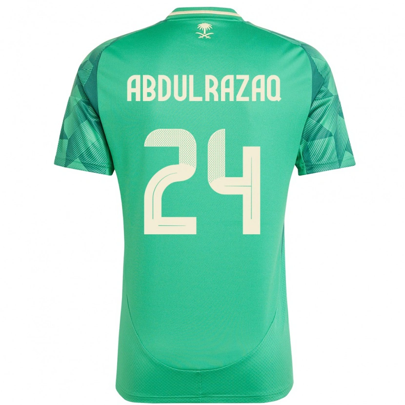 Danxen Niño Camiseta Arabia Saudita Aseel Abdulrazaq #24 Verde 1ª Equipación 24-26 La Camisa México