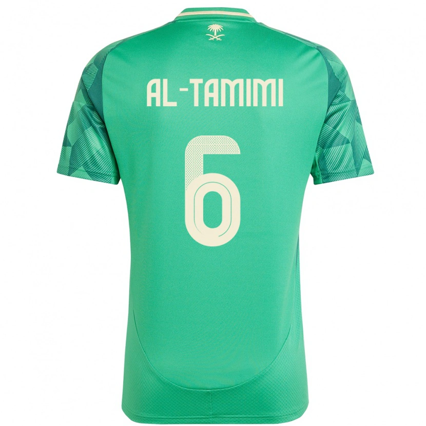 Danxen Niño Camiseta Arabia Saudita Maryam Al Tamimi #6 Verde 1ª Equipación 24-26 La Camisa México