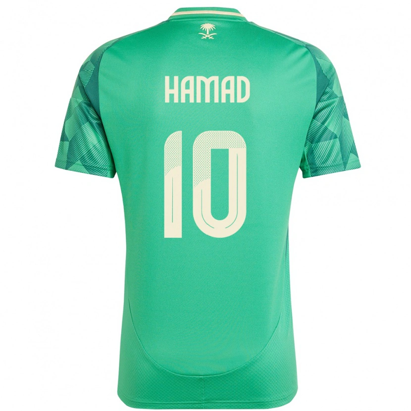 Danxen Niño Camiseta Arabia Saudita Sarah Hamad #10 Verde 1ª Equipación 24-26 La Camisa México