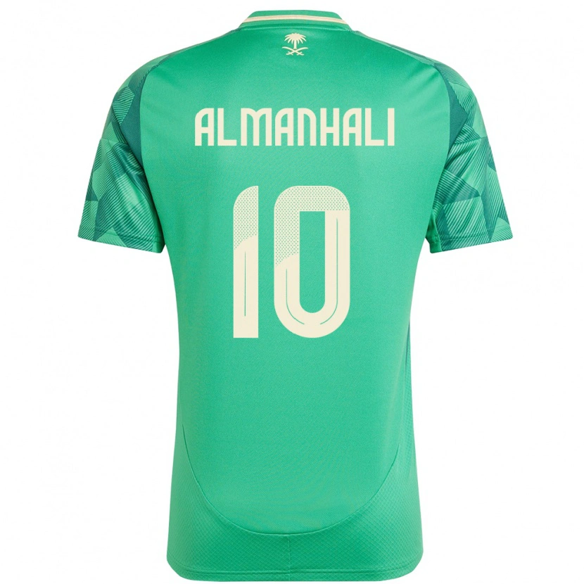 Danxen Niño Camiseta Arabia Saudita Suwailem Almanhali #10 Verde 1ª Equipación 24-26 La Camisa México