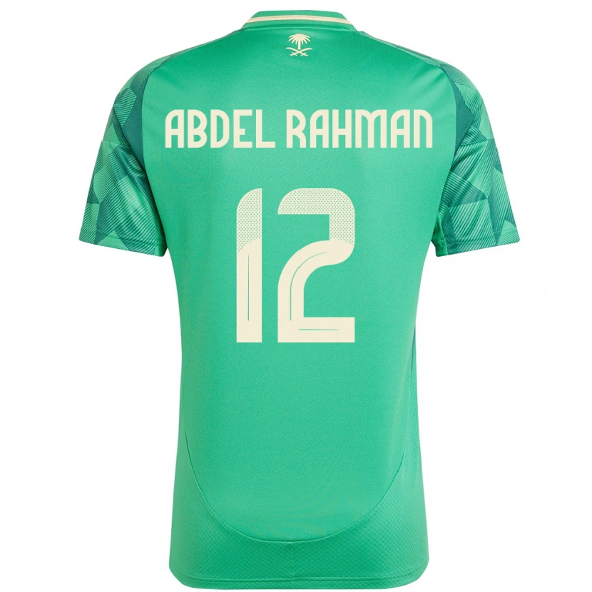 Danxen Niño Camiseta Arabia Saudita Mona Abdel Rahman #12 Verde 1ª Equipación 24-26 La Camisa México