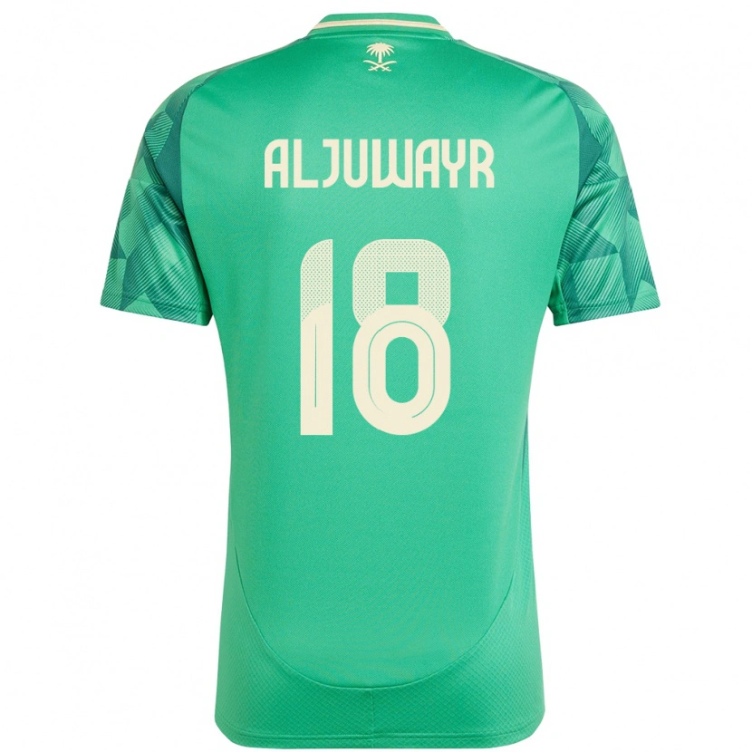 Danxen Niño Camiseta Arabia Saudita Musab Aljuwayr #18 Verde 1ª Equipación 24-26 La Camisa México