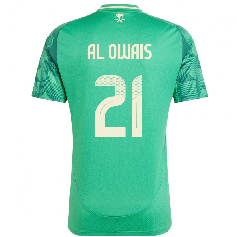 Danxen Niño Camiseta Arabia Saudita Mohammed Al Owais #21 Verde 1ª Equipación 24-26 La Camisa México