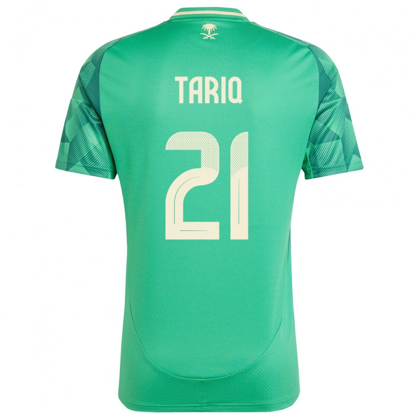 Danxen Niño Camiseta Arabia Saudita Juri Tariq #21 Verde 1ª Equipación 24-26 La Camisa México
