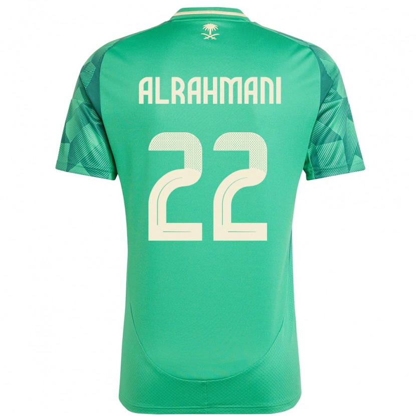 Danxen Niño Camiseta Arabia Saudita Saleh Alrahmani #22 Verde 1ª Equipación 24-26 La Camisa México