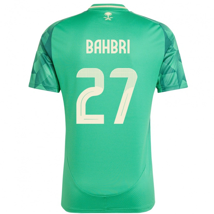 Danxen Niño Camiseta Arabia Saudita Hatan Bahbri #27 Verde 1ª Equipación 24-26 La Camisa México