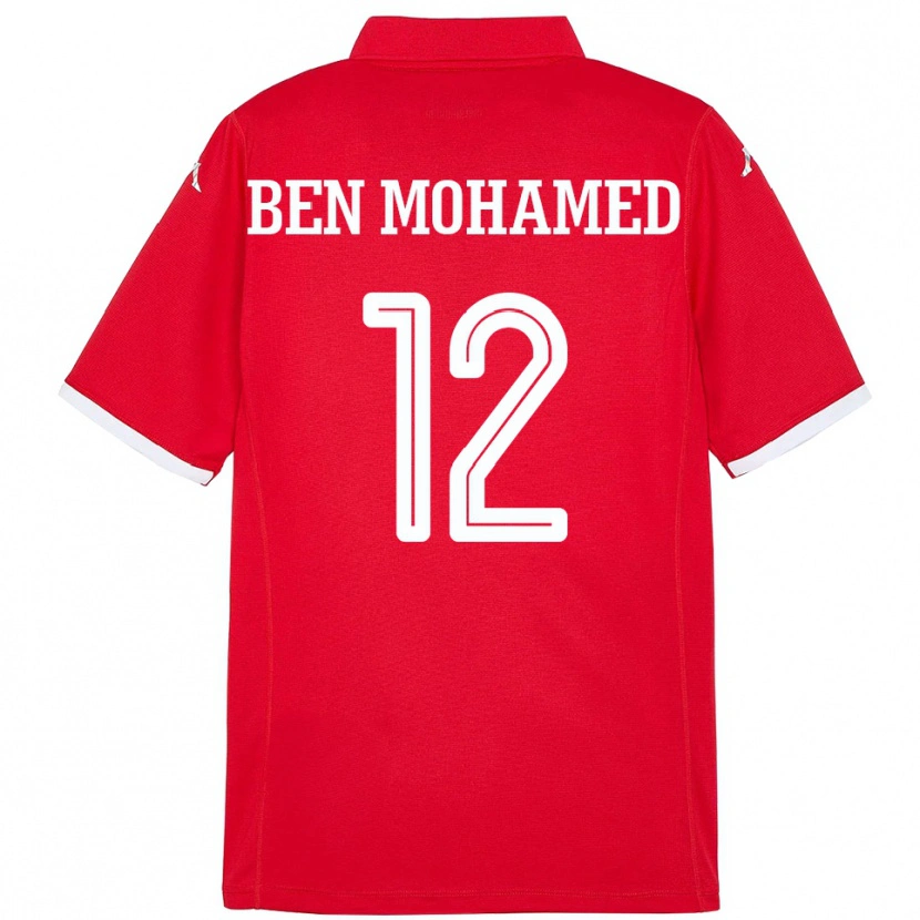 Danxen Niño Camiseta Túnez Ibtissem Ben Mohamed #12 Rojo 1ª Equipación 24-26 La Camisa México