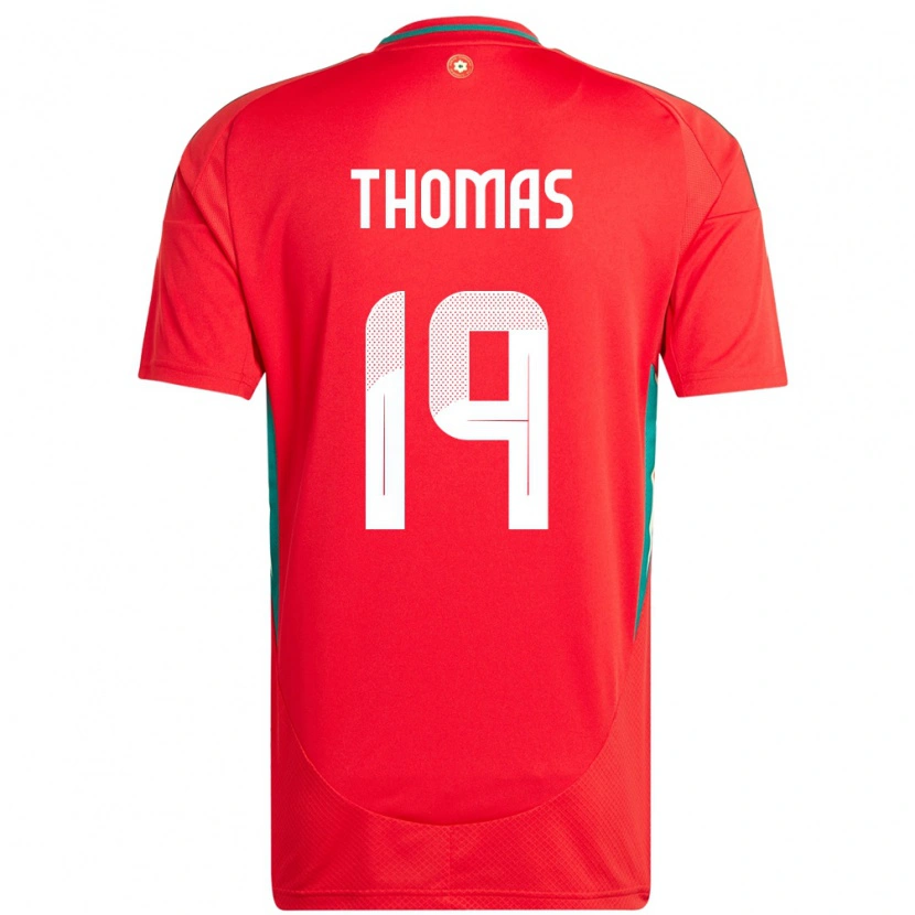 Danxen Niño Camiseta Gales Sorba Thomas #19 Rojo 1ª Equipación 24-26 La Camisa México