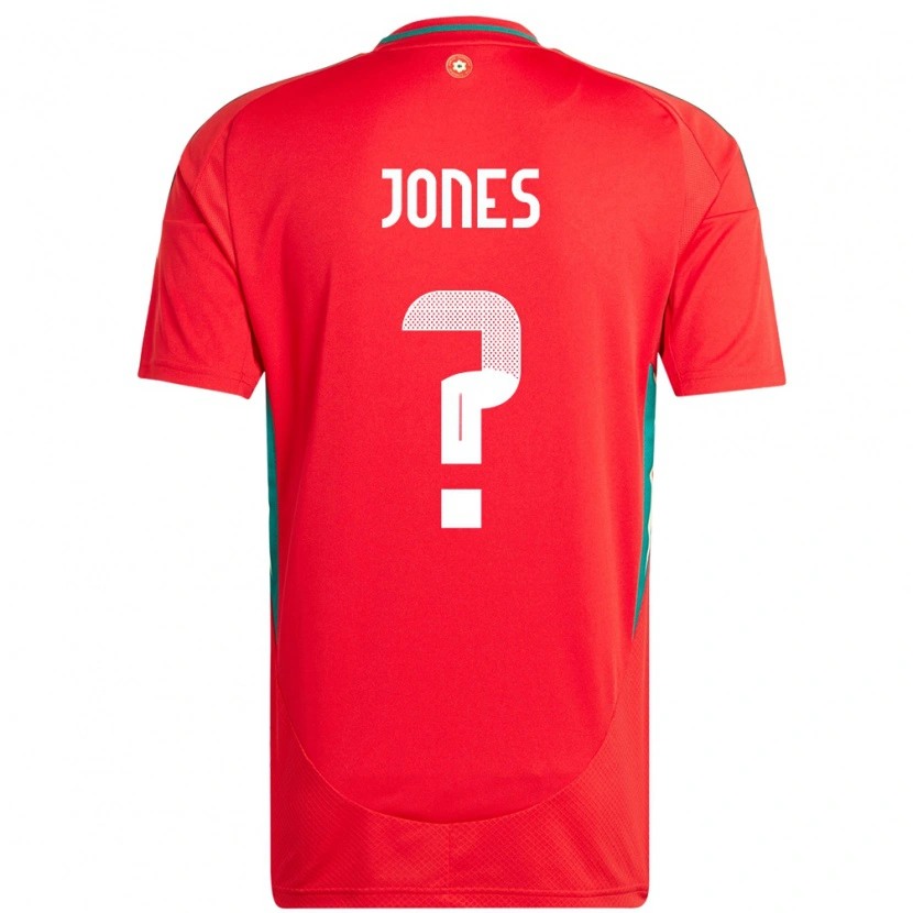Danxen Niño Camiseta Gales Iestyn Jones #0 Rojo 1ª Equipación 24-26 La Camisa México