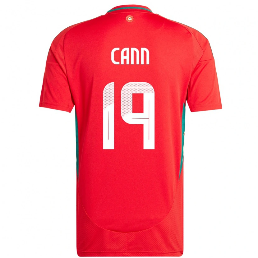 Danxen Niño Camiseta Gales Ethan Cann #19 Rojo 1ª Equipación 24-26 La Camisa México